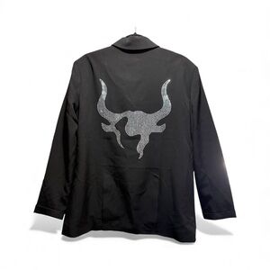 Womens size 6 Blazer with back rhinestones by something new